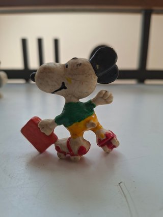 3 Figuras PVC Snoopy Años 80