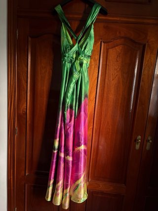 Vestido de Fiesta Largo Estampado El Corte Inglés