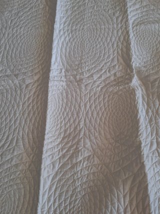 Copriletto trapuntato singolo bianco