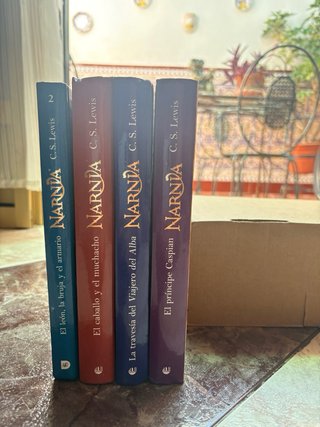 Lote 4 Libros Las Crónicas de Narnia (Tapa dura)
