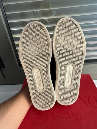 D&G 100% piel Negro zapas sin cordones T.40 (22)