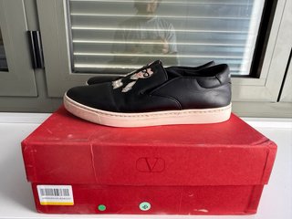 D&G 100% piel Negro zapas sin cordones T.40 (22)