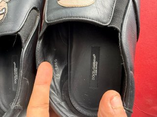 D&G 100% piel Negro zapas sin cordones T.40 (22)
