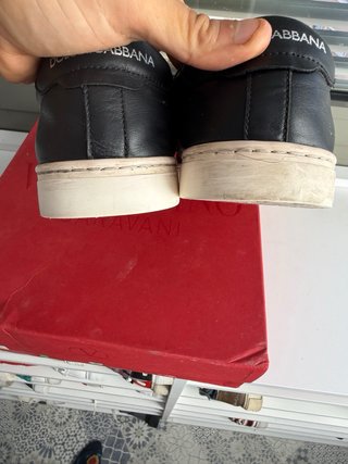 D&G 100% piel Negro zapas sin cordones T.40 (22)