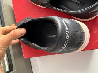 D&G 100% piel Negro zapas sin cordones T.40 (22)