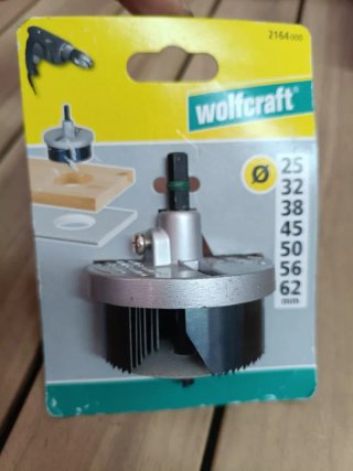 wolfcraft juego de 7 piezas de sierras de corona