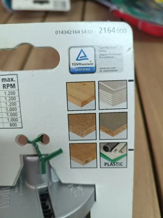wolfcraft juego de 7 piezas de sierras de corona
