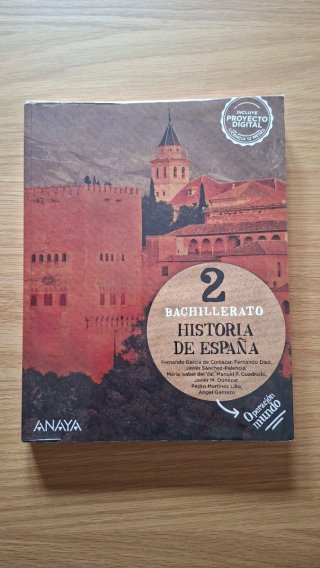 Historia de España 2 bachillerato. ANAYA