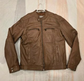 Cazadora de Piel Lee Cooper Marrón Talla M
