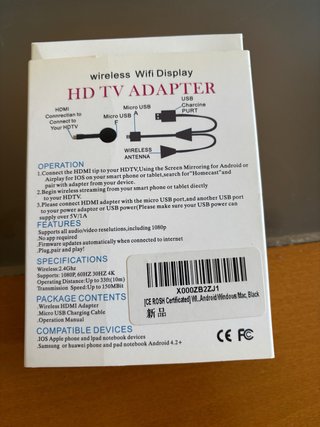 Adaptador HDMI Inalámbrico 4K WiFi
