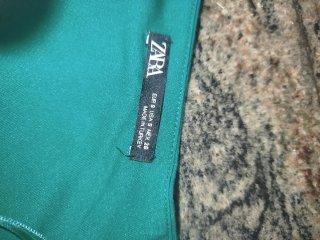 Vestido Zara Verde Talla S