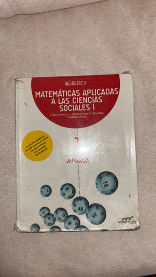 Libro matemáticas ccss 1 bachillerato anaya