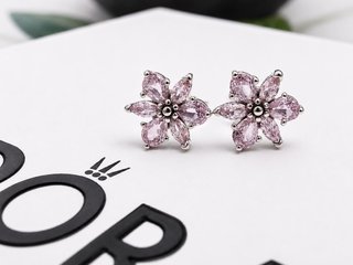 Pendientes Pandora Flor Rosa