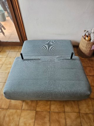 Sillón cama verde agua