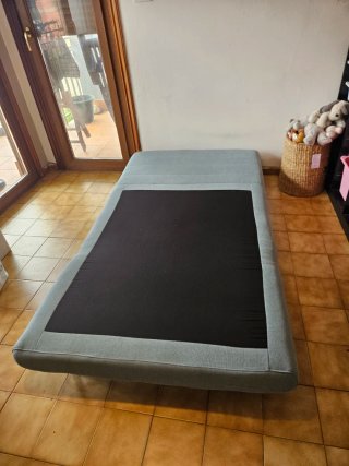 Sillón cama verde agua