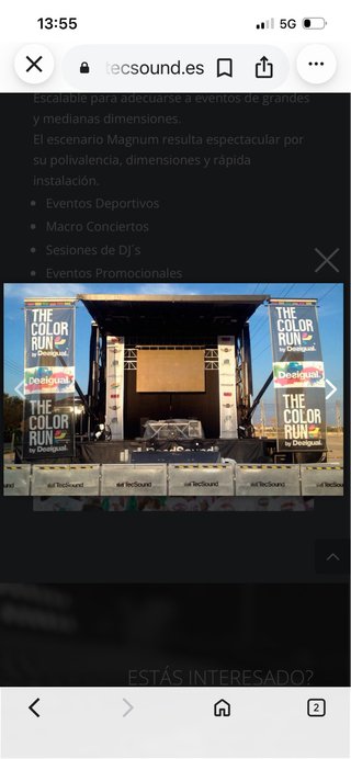 Camión Escenario Rígido para Eventos