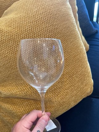 Copa de vino grande de cristal