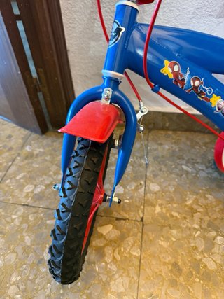Bicicleta Spiderman para niños 3-4 años