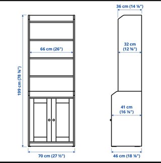 Mueble Estantería Ikea Hauga Blanco