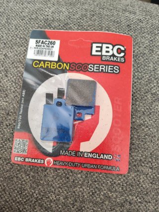 Pastillas Freno EBC SFA260 Carbon Scooter