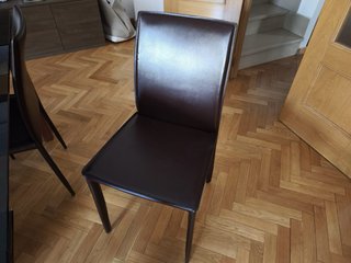Mesa de Cristal/6 Sillas Marrones  ESCUCHO OFERTAS