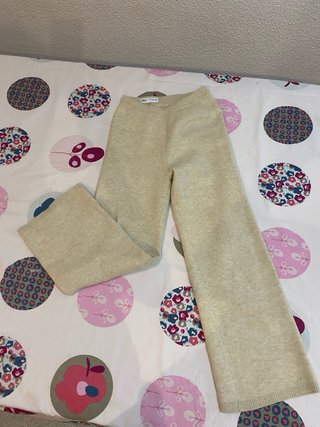Pantalón Zara Lana Beige