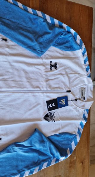 Chaqueta Hummel Málaga CF Blanca