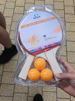 Set de 2 Palas de Ping Pong y 3 Pelotas