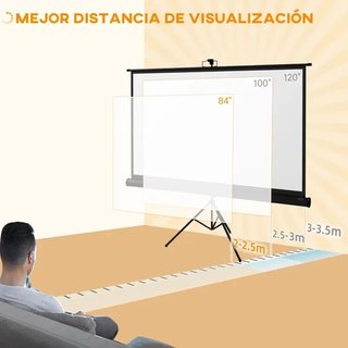 Pantalla de Proyector con Trípode