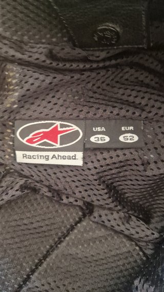 Pantalones Cuero Moto Alpinestars Talla 52