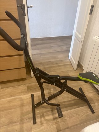 Bicicleta Estática Negra y Verde