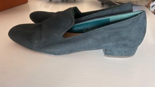 Mocasines verdes botella ante