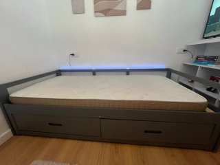 Cama Nido 90x180 Gris