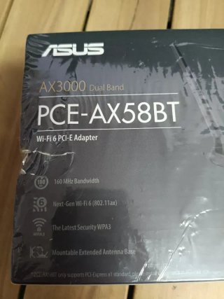 ASUS PCE-AX58BT Wi-Fi 6 AX3000 Tarjeta de Red