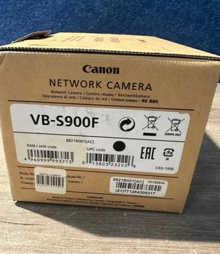 Cámara mini IP tipo caja Canon VBS900F F