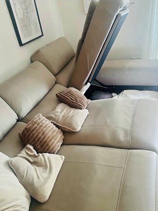 Sofá Chaise Longue Reclinable Beige