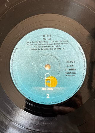 Vinilo Nico The End... 1974