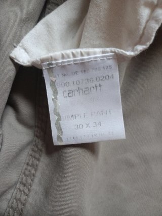 Pantalones Carhartt Beige y verde