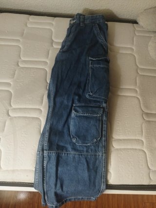 Pantalón Vaquero Cargo Azul
