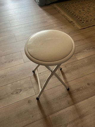 Taburete Plegable Blanco