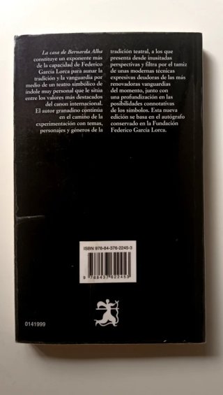 Libro "La casa de Bernarda Alba"