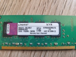 Memoria RAM Kingston KVR DDR3 2GB