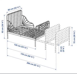 Cama infantil extensible IKEA MINNEN