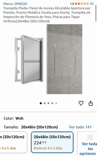 Puerta oculta para pladur