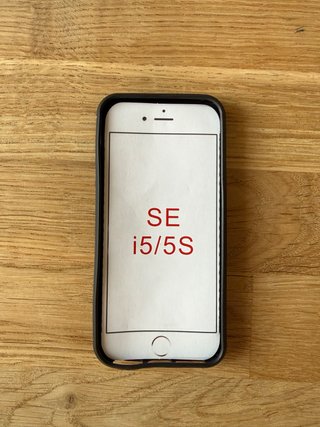Funda para iPhone SE, 5 y 5S goma negra