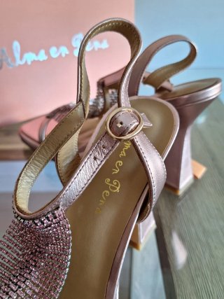 SANDALIAS ALMA EN PENA TACÓN ROSA
