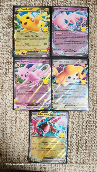 Cartas Pokémon EX 30 aniversario