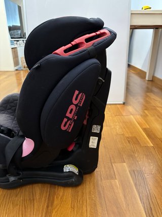Silla de coche Be Cool roja y negra original