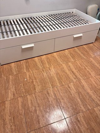 Cama Ikea Blanca con Cajones