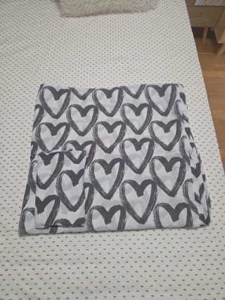 Funda Nórdica Ikea Corazones Gris Blanco